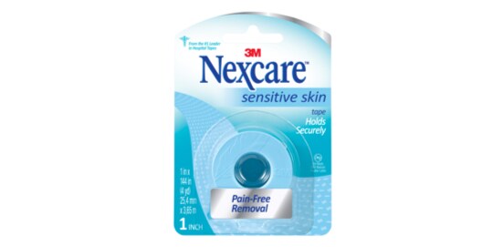 A box of Nexcare™ Sensitive Skin Tape.
