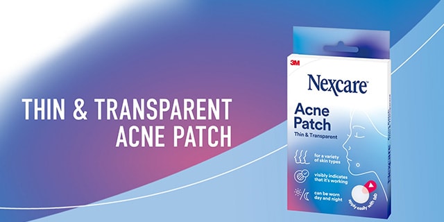 How to apply Nexcare™ Thin & Transparent Acne Patch.
