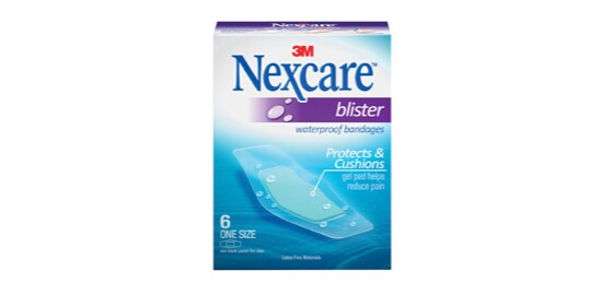 A box of Nexcare™ Blister Waterproof Bandages.
