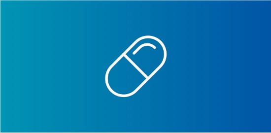 An icon of a pill capsule.
