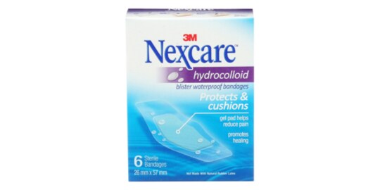 A box of Nexcare™ Blister Waterproof Bandages.
