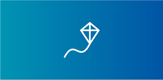 An icon of a kite.
