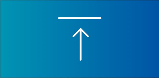 An icon of an upward arrow.
