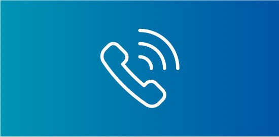 Une icône d’un téléphone avec des ondes sonores qui en sortent.
